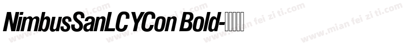 NimbusSanLCYCon Bold字体转换